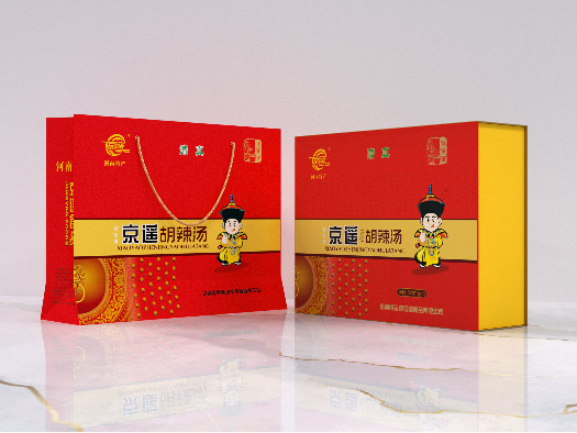 京遙胡辣湯精品包裝盒定做廠家-包裝盒生產-點創包裝