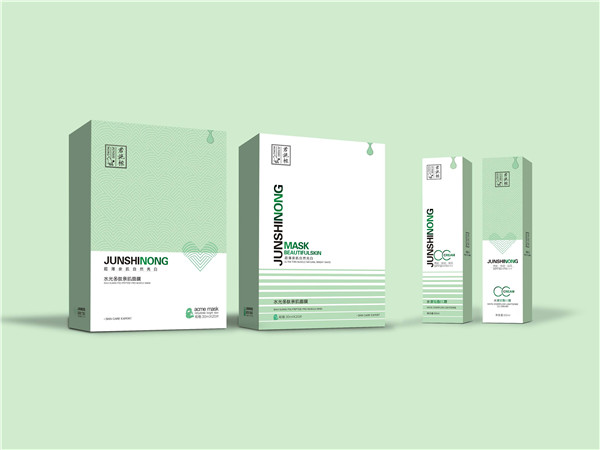 護膚品包裝盒定制：君施秾面膜盒和CC霜盒